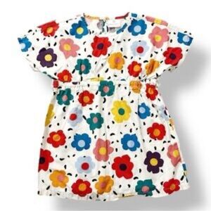 Hanna Andersson Bright Floral Print Swim Cover Up/Sundress, 130 kids 8